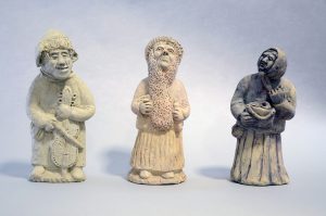 Chłop z basami, Babcia Pawłowa, Kobieta, Klara Prillowa, l. 70 XX w., Kcynia, glina