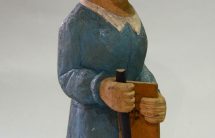 „Maria Konopnicka”, Józef Zganiacz, 1974, drewno polichromowane